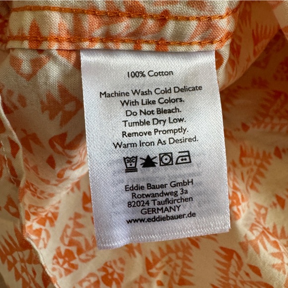 Eddie Bauer Baja Short Sleeve Shirt Beach Polo Classic Fit XL Tall - Picture 9 of 11